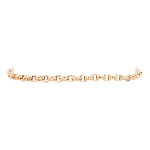 Vintage 14K Gold Oval Jaseron Bracelet