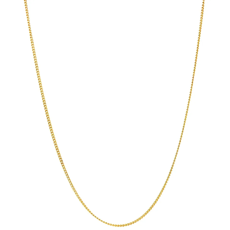 Vintage 14K Gold Long Necklace Curb 50.5 cm