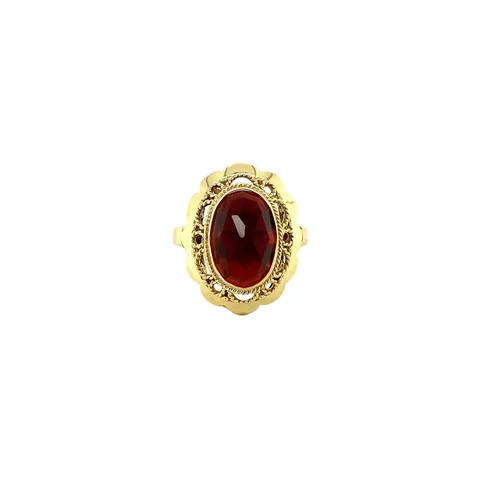 Vintage 14K Gold Ring with Garnet