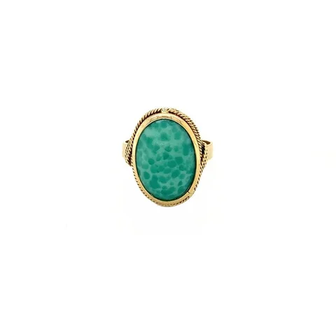 Vintage 14K Gold Ring with Colored Stone