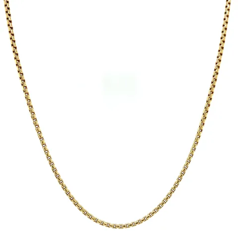 Vintage 14K Gold Long Necklace Venetian 46 cm