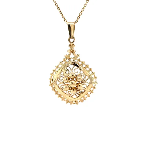 Vintage 14K Gold Fancy Pendant