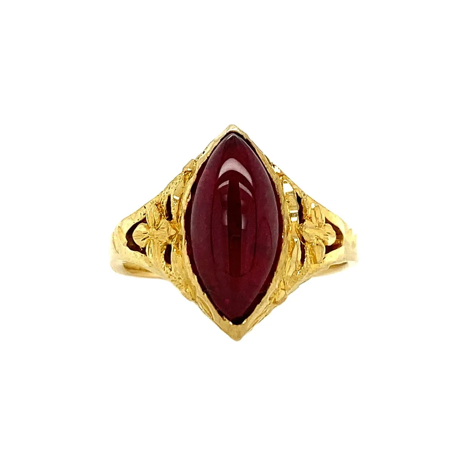 Vintage 14K Gold Ring with Ruby