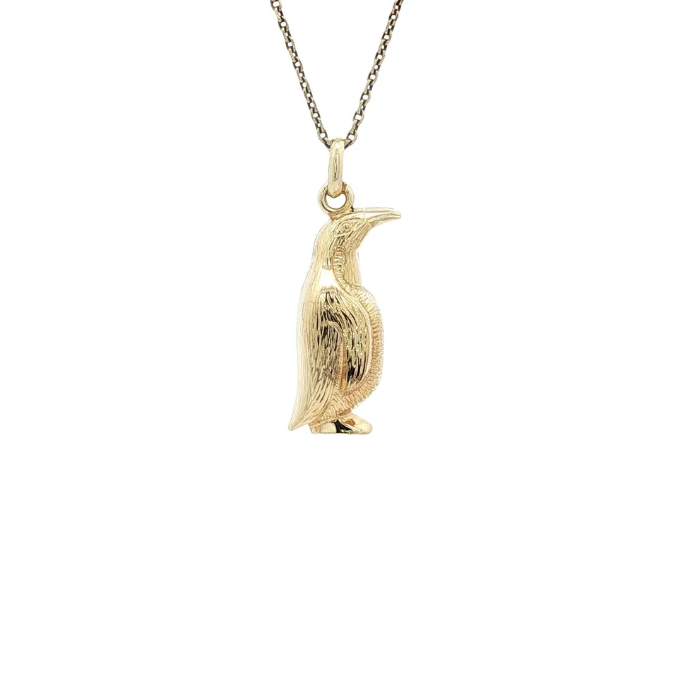 Vintage 14K Gold Pinguïn Pendant
