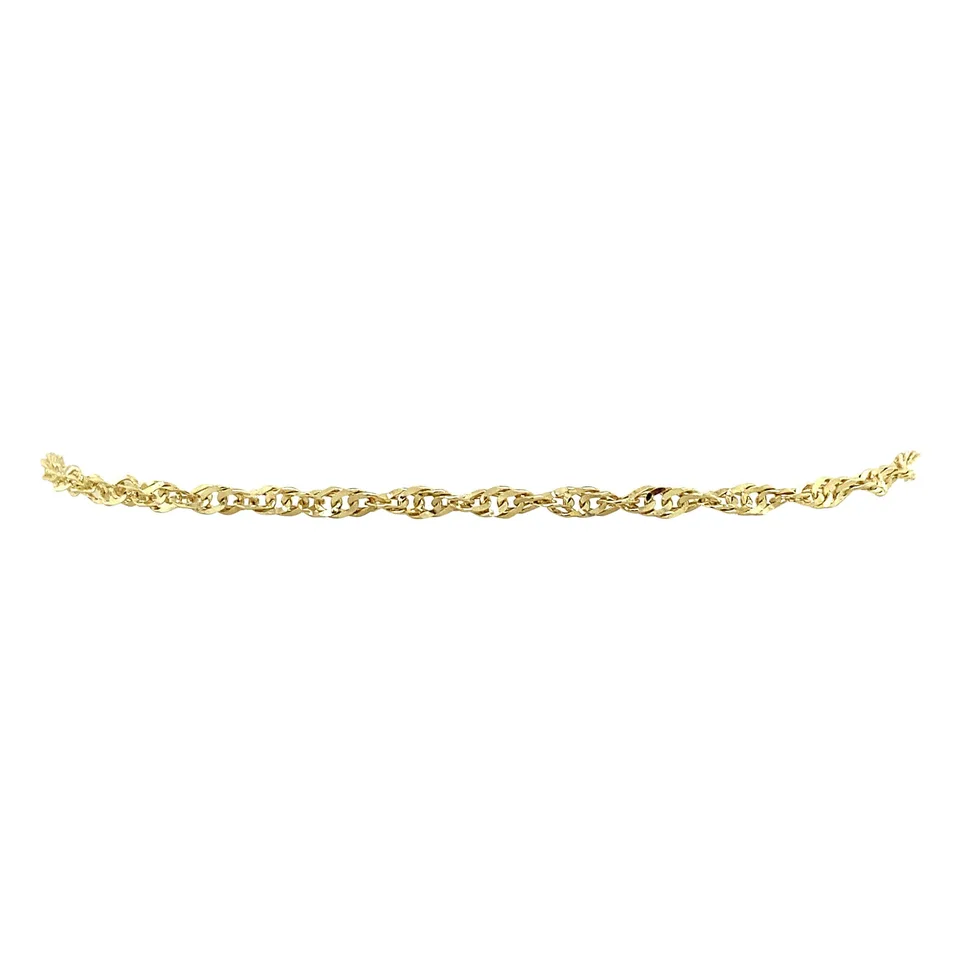 Vintage 14K Gold Bracelet Singapore 18 cm