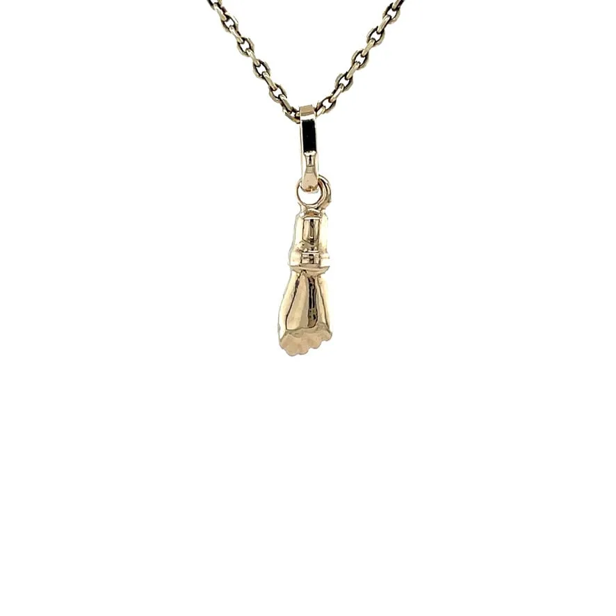 Vintage 14K Gold Figa Pendant