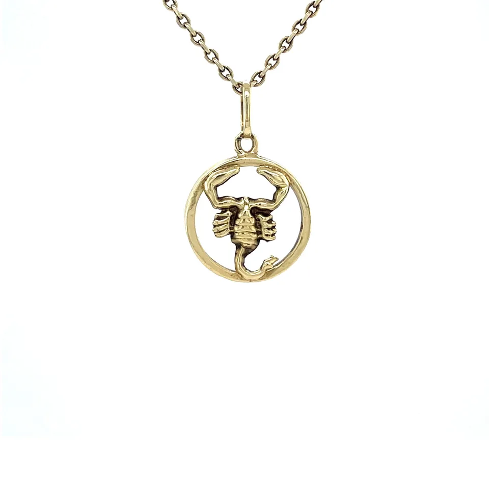 Vintage 14K Gold Scorpion Pendant