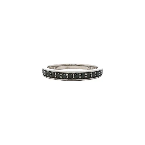 Vintage 14K White Gold Alliance Ring with Diamond