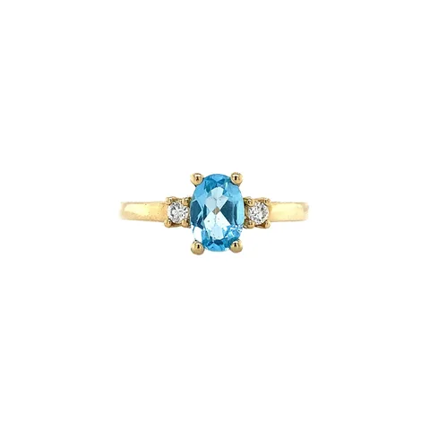 Vintage Grace 14K Gold Ring, Poolside Party