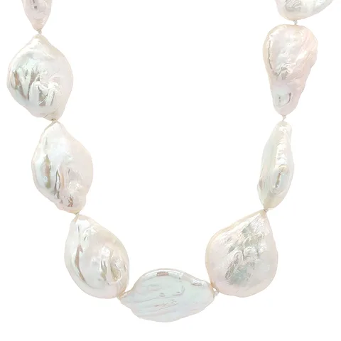 Vintage Pearl Necklace with 14K Gold Clasp