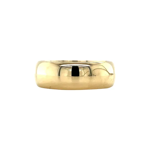 Vintage 14K Gold Smooth Wedding Band