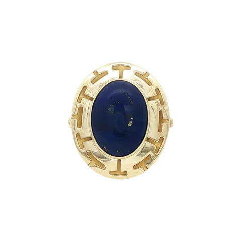 Vintage 14K Gold Ring with Lapis Lazuli
