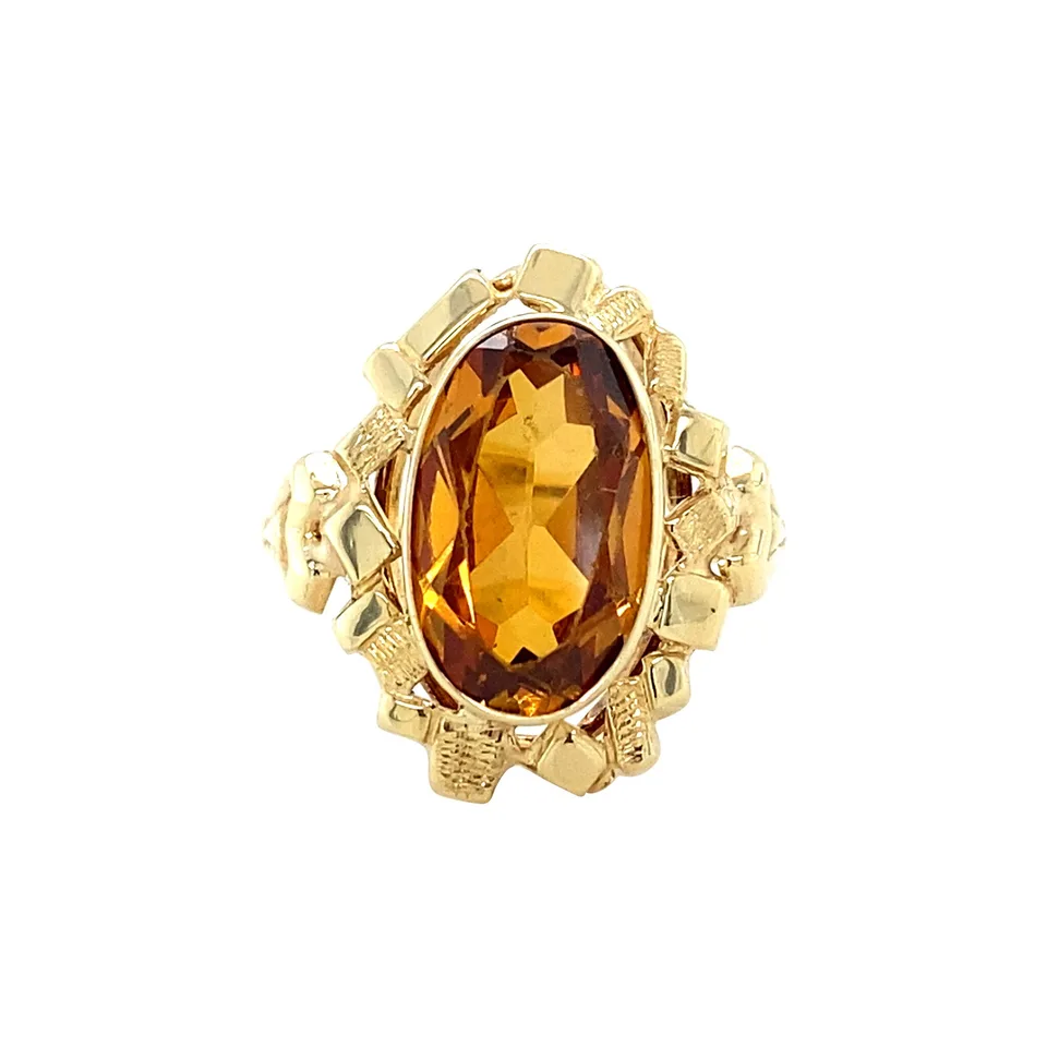 Vintage 14K Gold Ring with Spinel