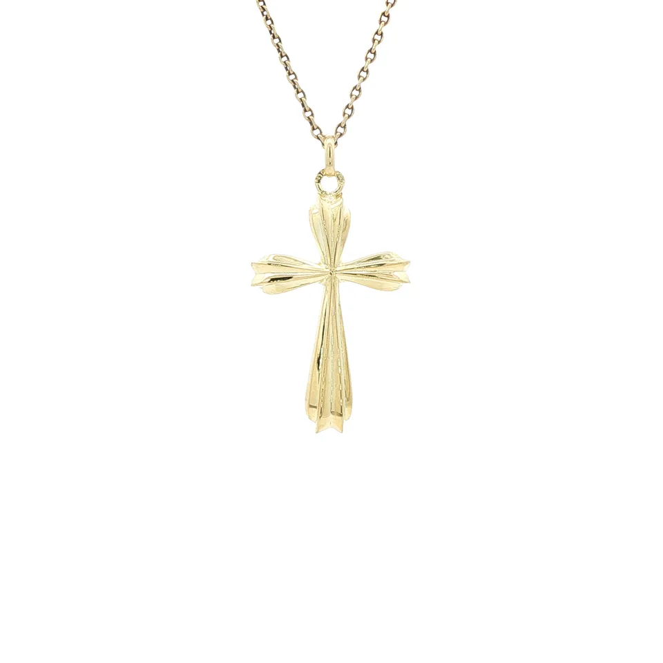 Vintage 14K Gold Cross Pendant