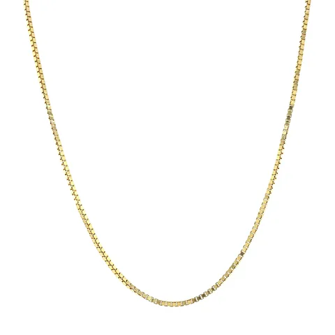 Vintage 14K Gold Long Necklace Venetian 42 cm