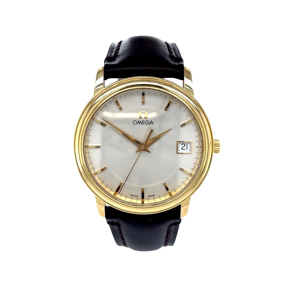 Vintage Omega DeVille 18K Gold Watch