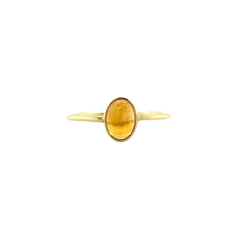 Vintage 14K Gold Ring with Citrine