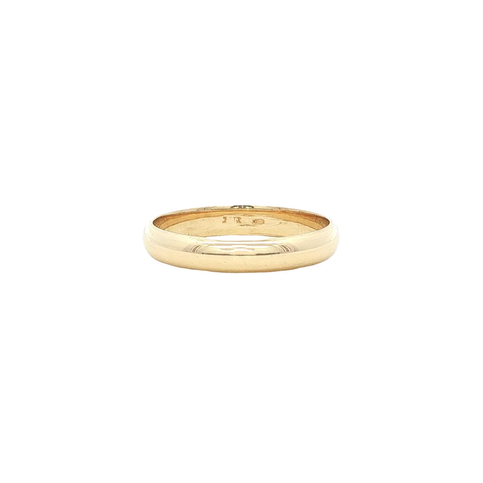 Vintage 14K Gold Smooth Ring