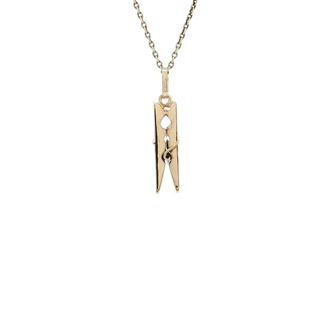 Vintage 14K Gold Clip Pendant