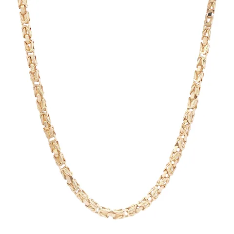 Vintage 14K Gold King's Chain Necklace