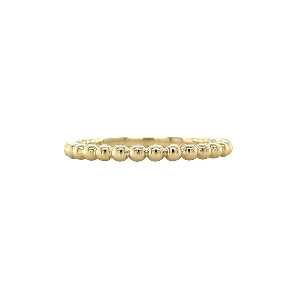 Vintage 14K Gold Bead Ring