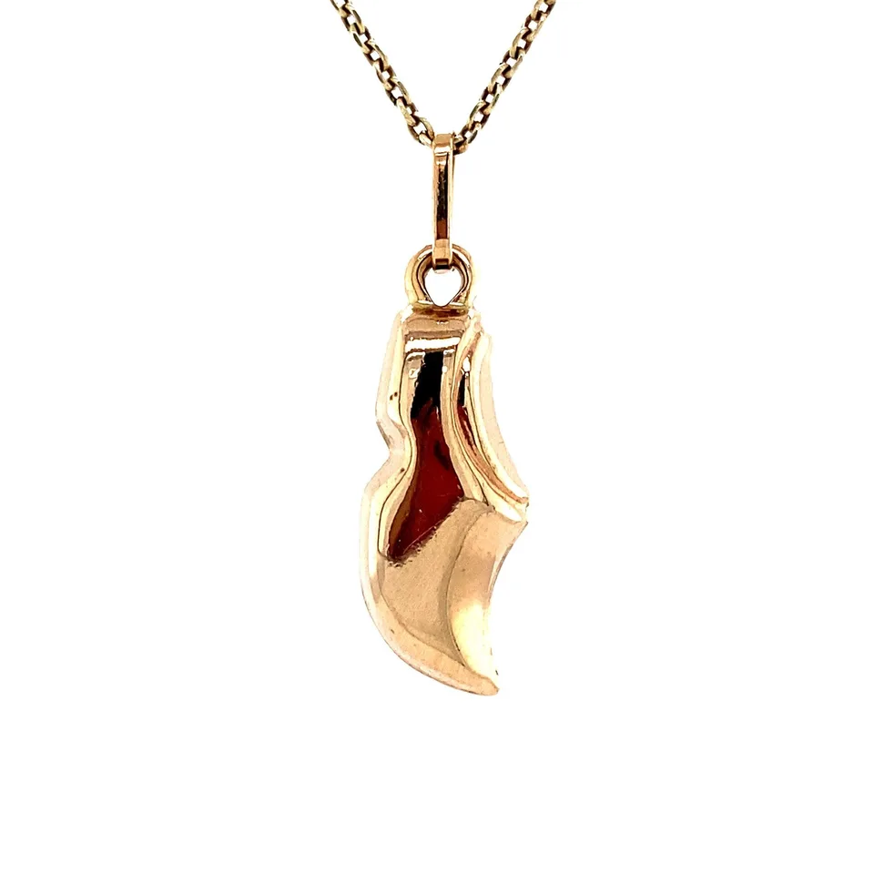 Vintage 14K Gold Pendant Clog
