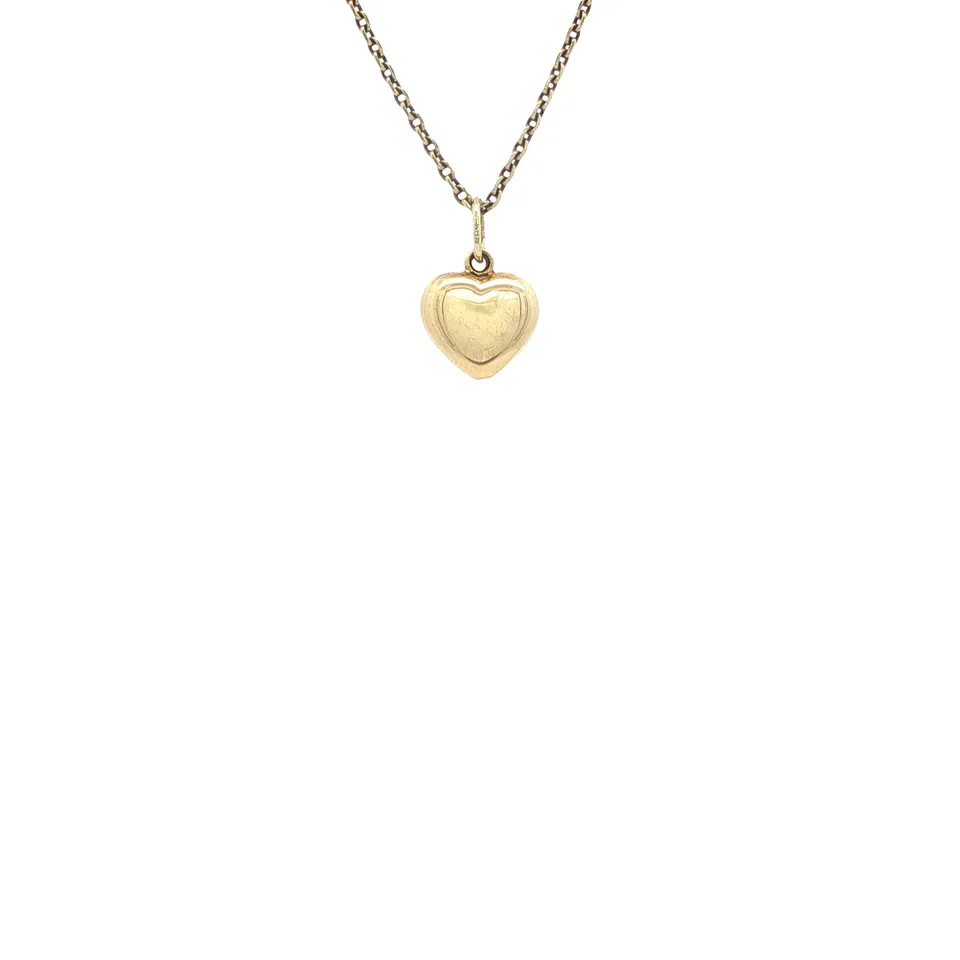 Vintage 14K Gold Heart Pendant