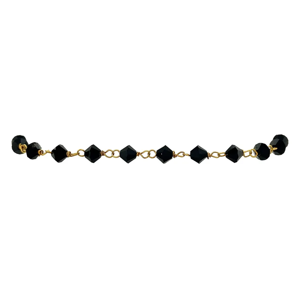 Vintage 14K Gold Bracelet with Onyx