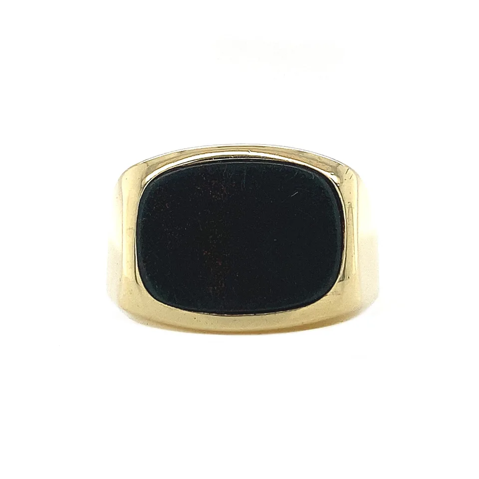 Vintage 14K Gold Ring with Heliotrope