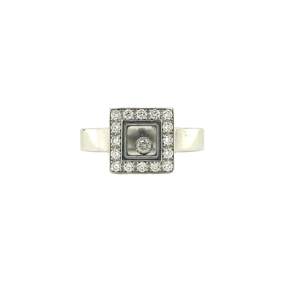 Vintage Chopard 18K Gold Ring with Diamond