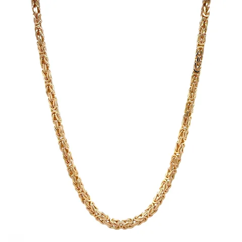 Vintage 14K Gold King's Chain Necklace