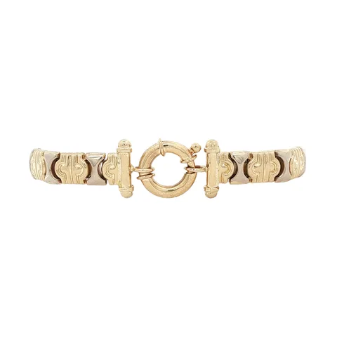 Vintage 14K Two Tone Gold Bracelet