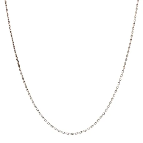 Vintage 14K White Gold Anchor Necklace