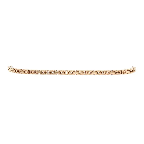 Vintage 14K Gold King's Chain Bracelet