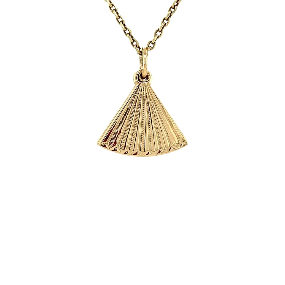 Vintage Fancy 10K Gold Pendant