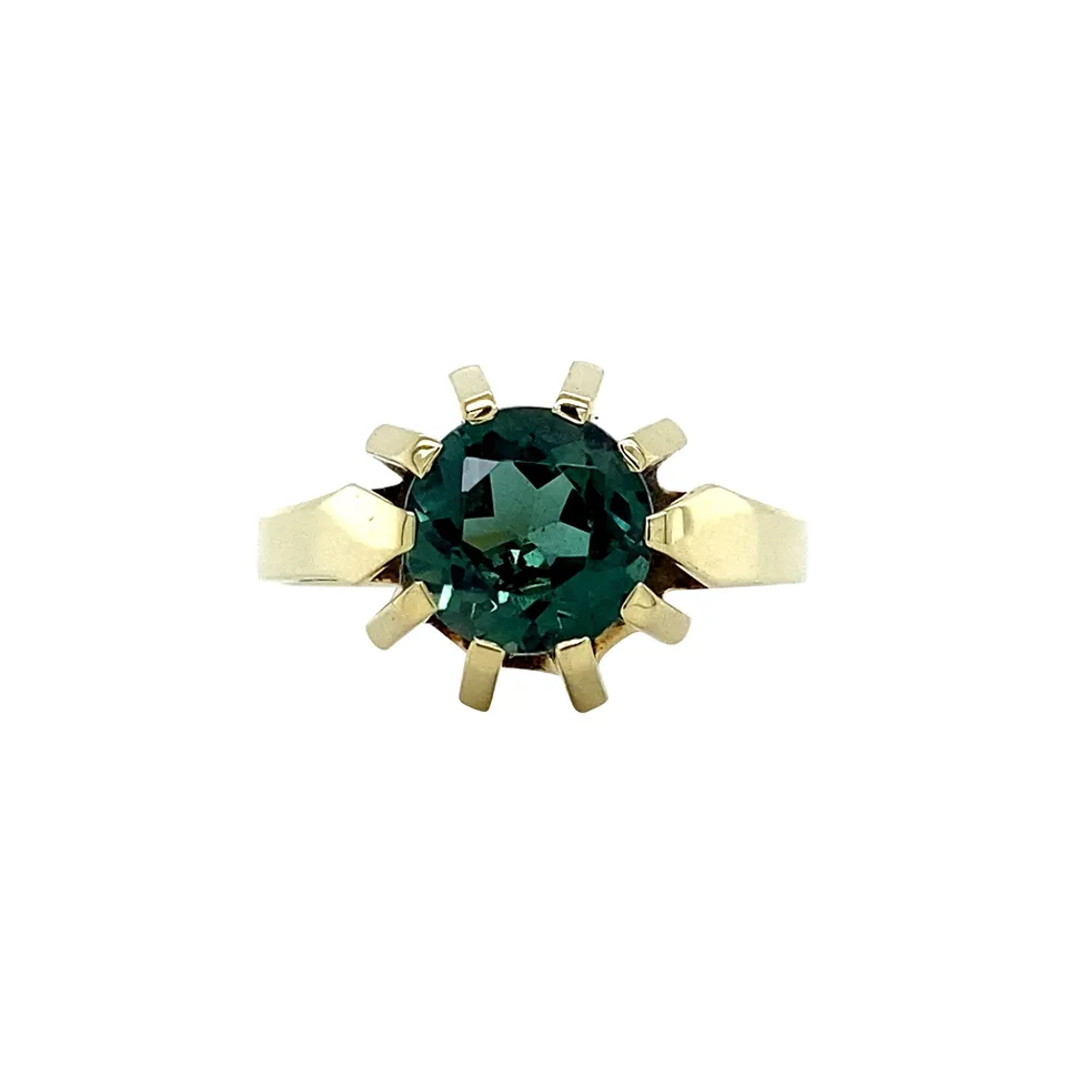 Vintage 14K Gold Ring with Spinel