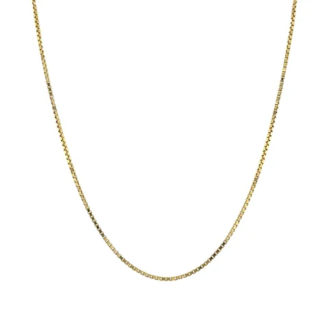 Vintage 14K Gold Long Necklace Venetian 43 cm