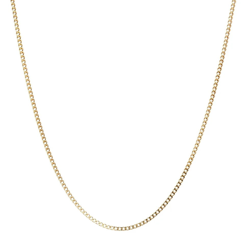 Vintage Curb 9K Gold Necklace