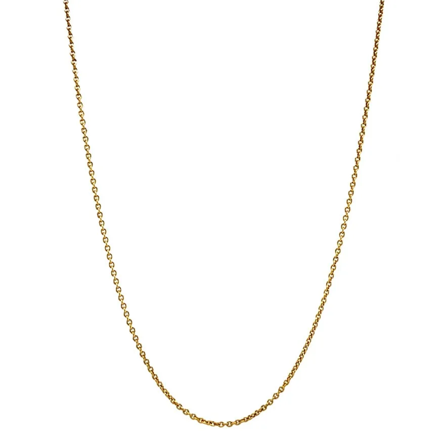Vintage 14K Gold Anchor Necklace