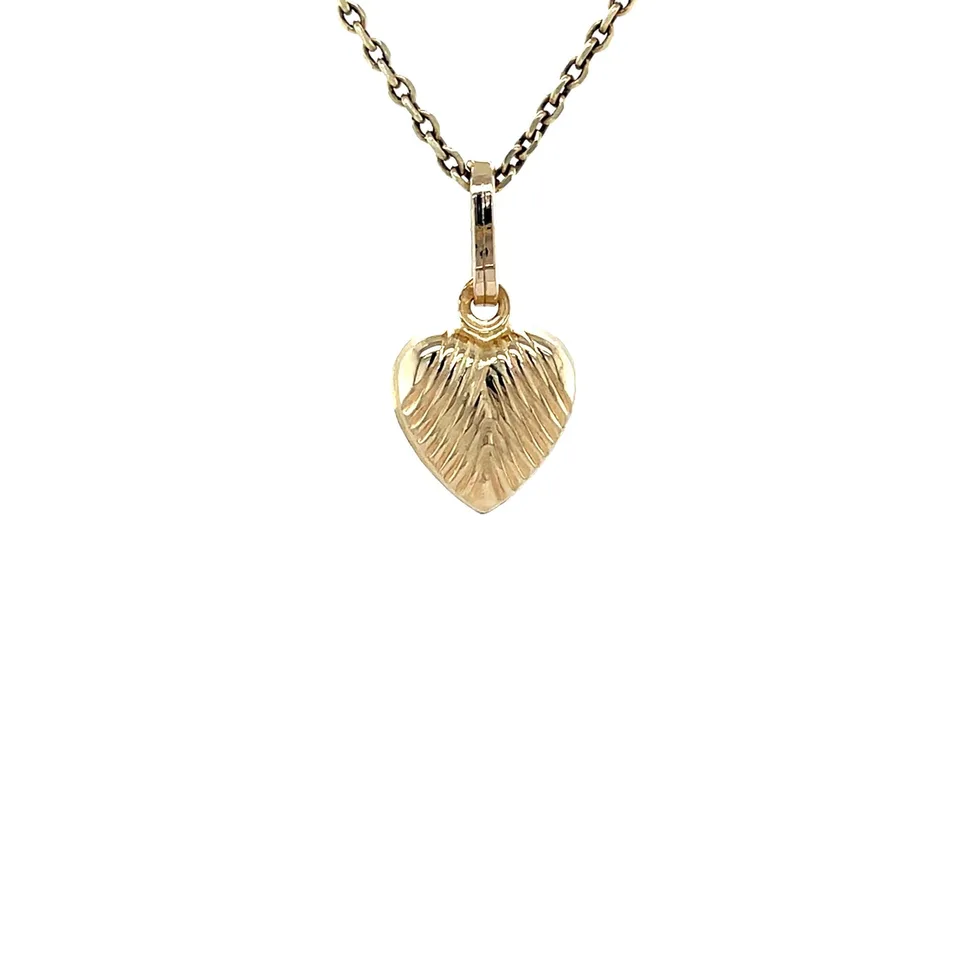 Vintage 14K Gold Heart Pendant