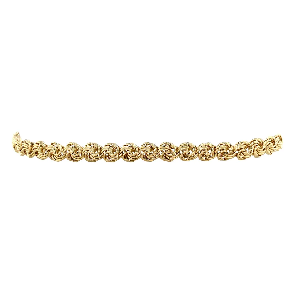 Vintage 14K Gold Bracelet Fancy 19 cm