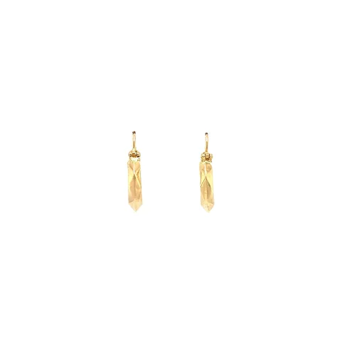 Vintage 18K Gold Fisherman's Hoop Earrings