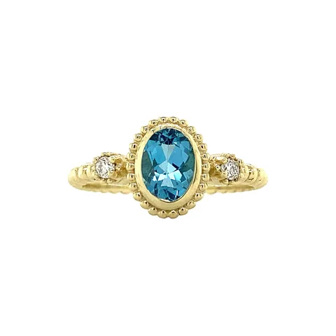 Vintage Pattie 14K Gold Ring, Swiss