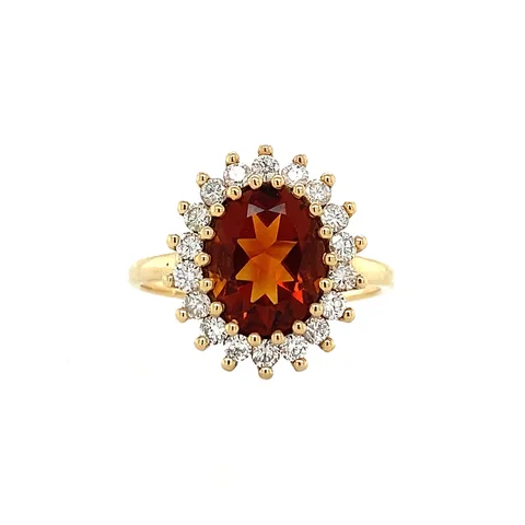 Vintage Lady Di 14K Gold Ring, Madeira