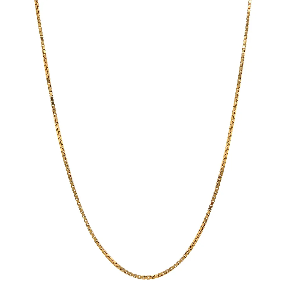 Vintage 14K Gold Venetian Long Necklace