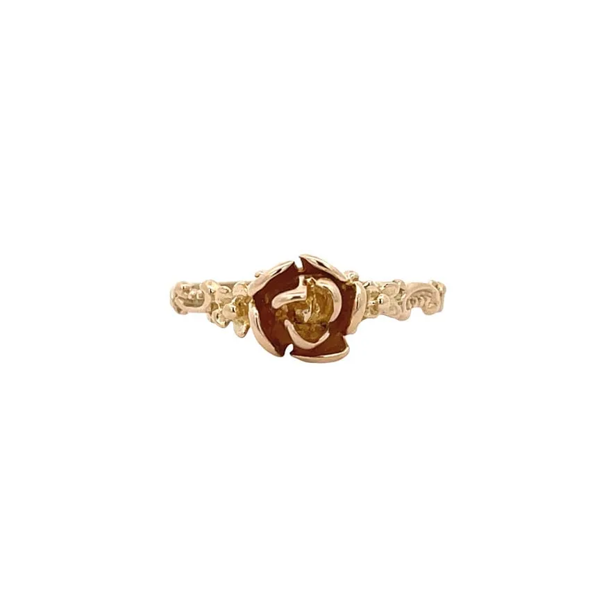 Vintage 14K Gold Rose Ring