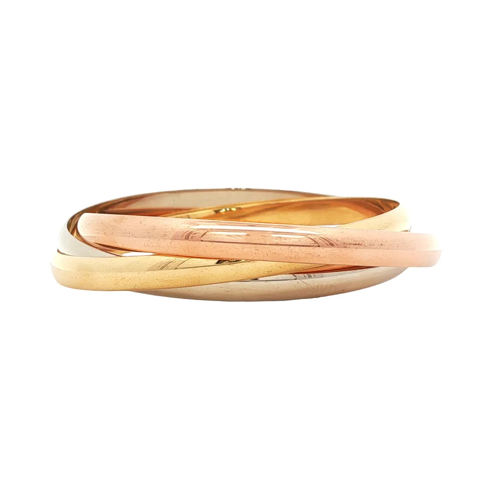 Vintage Cartier Trinity 18K Gold Bracelet