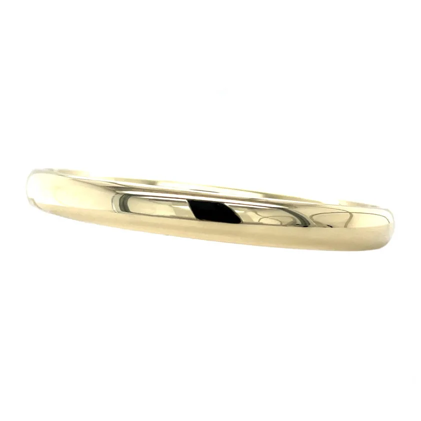Vintage 14K Yellow Gold Smooth Bangle