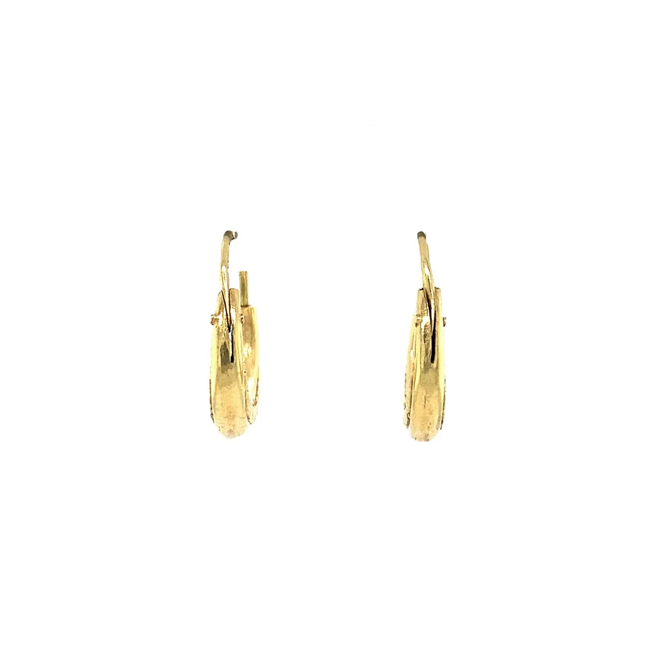 Vintage 18K Gold Hoop Earrings