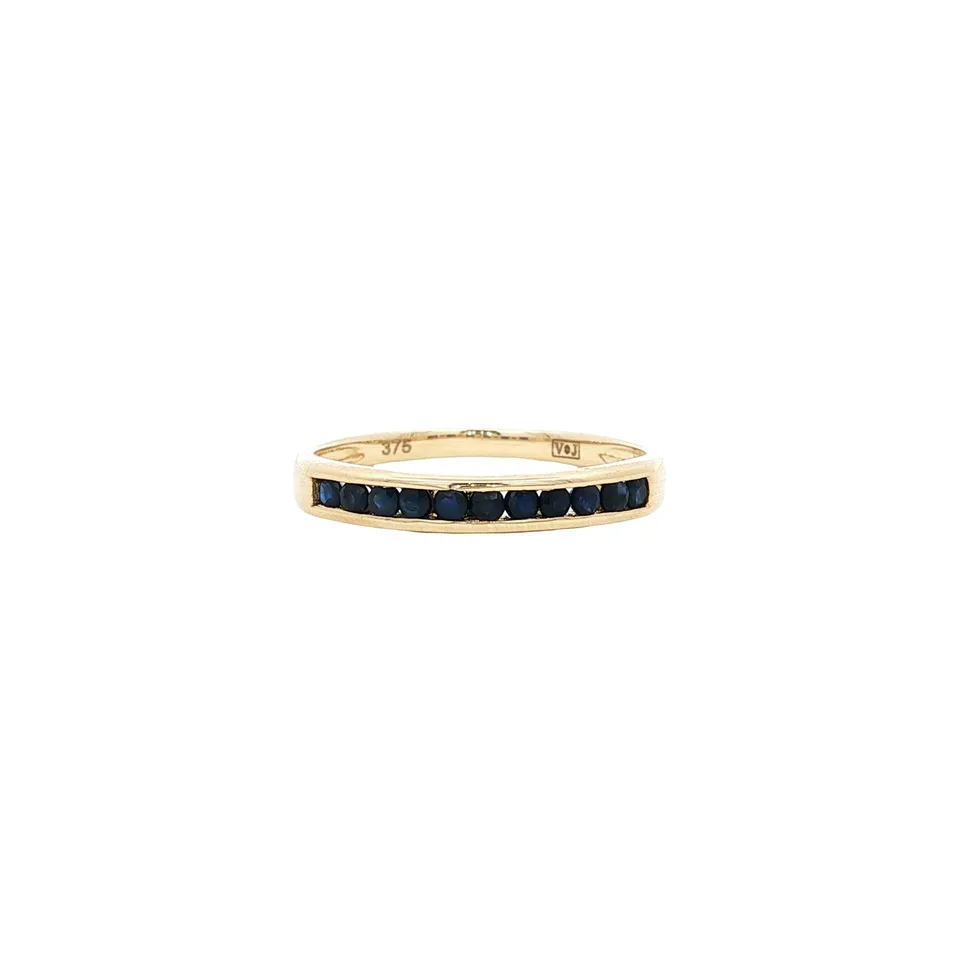 Vintage 9K Gold Ring with Sapphire